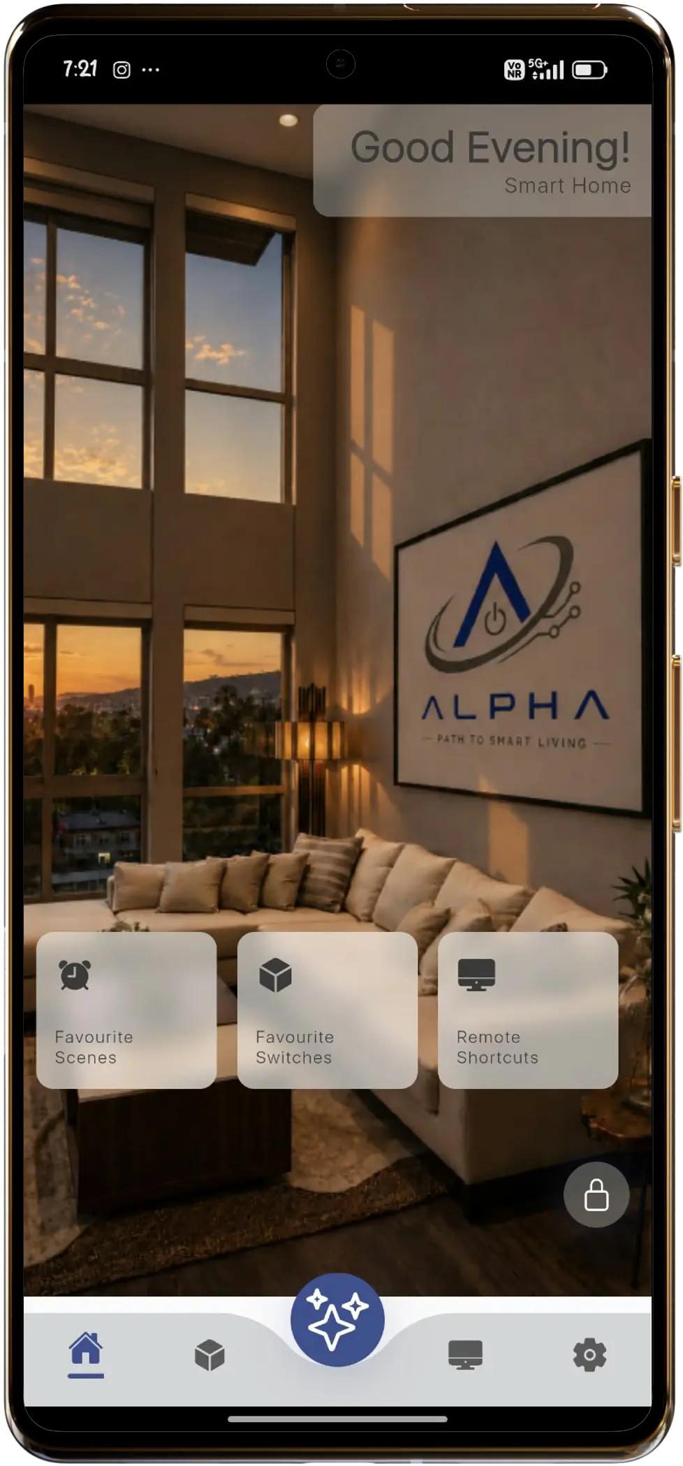 ALPHA Smart Living App Interface